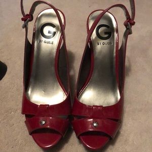 Guess size 6 adjustable sling backs